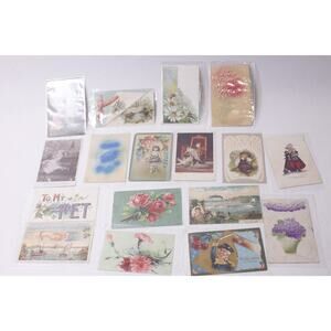 Retro Post Card Lot 1900s Victorian and Edwardian eras Ephemera ~ 260219-WH 1001